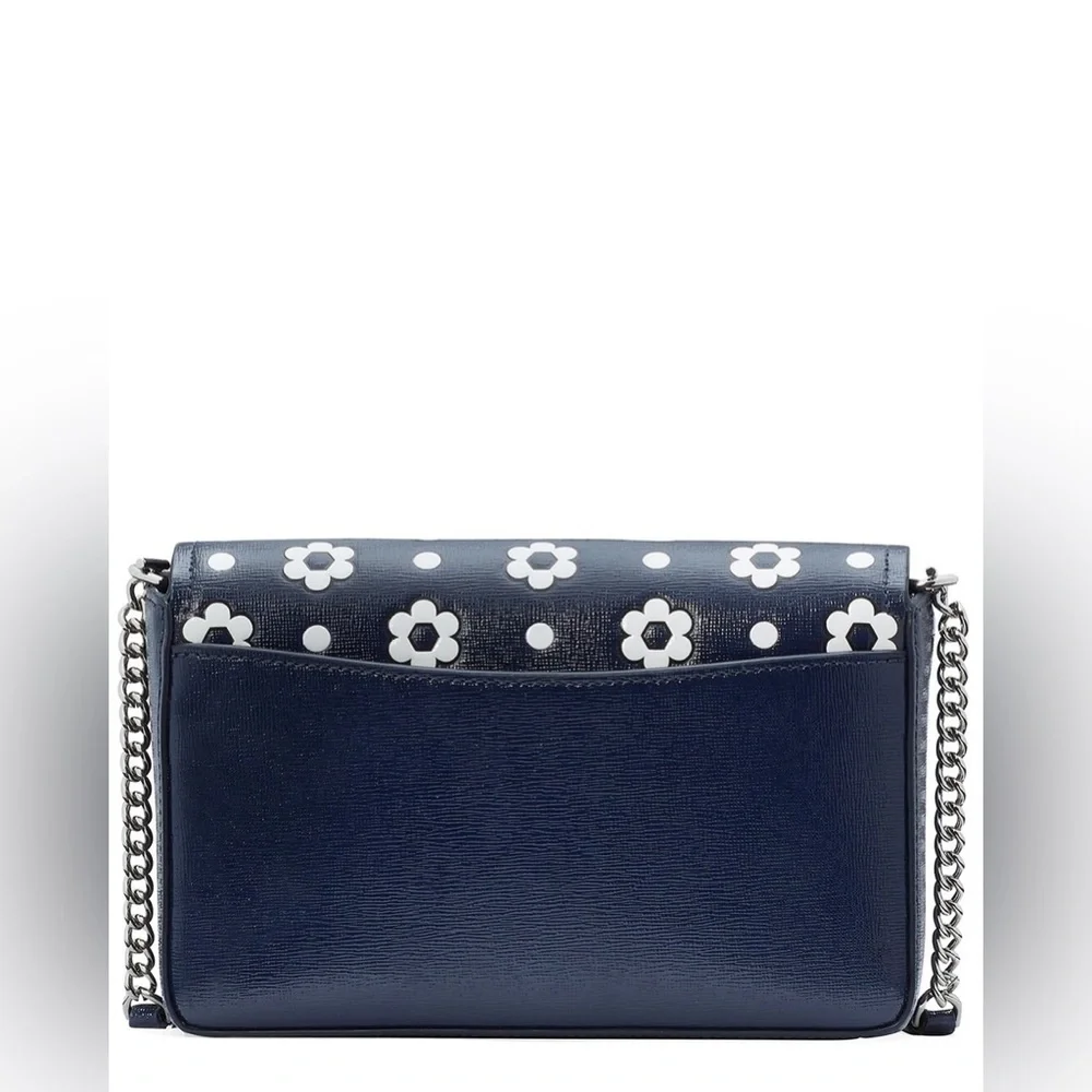 NEW Kate Spade Daisy Embossed Saffiano Leather Wallet on Chain